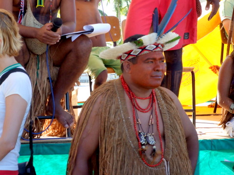 Cacique Aruã da Aldeia Pataxó de Coroa Vermelha