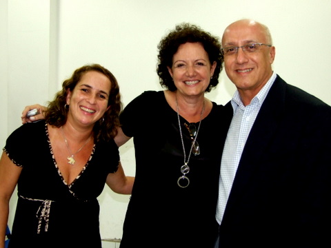 Da esq/direita Hilda Rodrigues, Marlene Jaggi e Ant&ocirc;nio S&eacute;rgio Al&iacute;pio