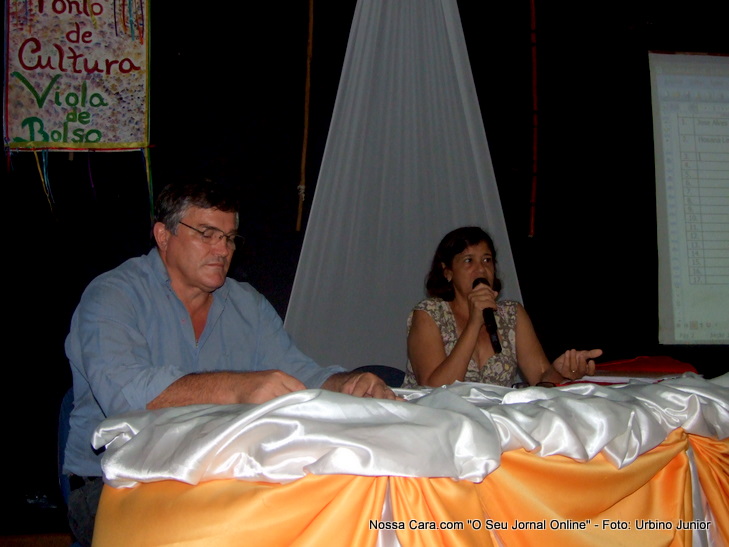 Al&eacute;cio Vian (secret&aacute;rio de Finan&ccedil;as do Munic&iacute;pio) e a professora Jovita (presidente da APLB Sindicato) 