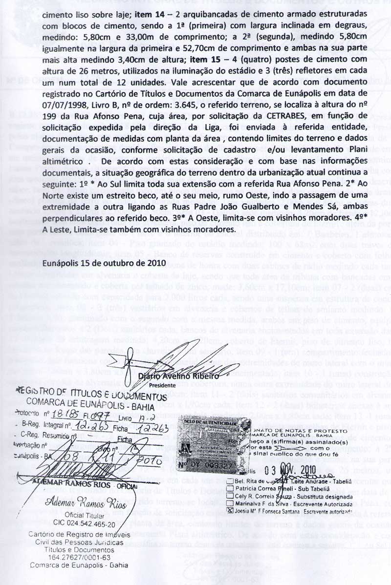 Continua&ccedil;&atilde;o do documento anterior