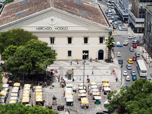 Mercado Modelo, em Salvador. (Foto: Egi Santana/G1)