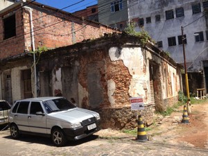 Casa onde viveu Carlos Marighella, em Salvador (Foto: Henrique Mendes / G1)